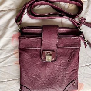 Purple Rosetti crossbody handbag
